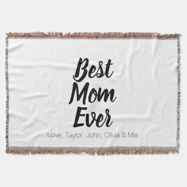 Beste Mama je, Geburtstagsgeschenk der Mutter Decke (Vorderseite)
