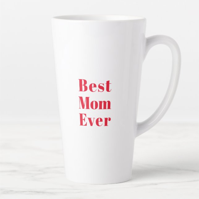 Beste Mama je, Geburtstagsgeschenk der Mutter Kera Milchtasse (Rechts)