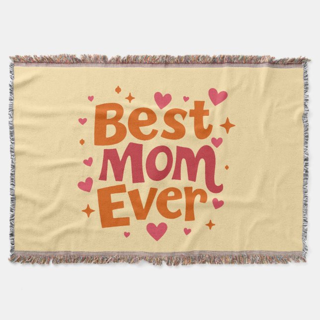 Beste Mama je - gemütlich, warm & voller Liebe! Decke (Vorderseite)