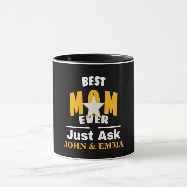 Beste Mama je gerade Gefragt ... Personalisieren d Tasse (Zentrum)