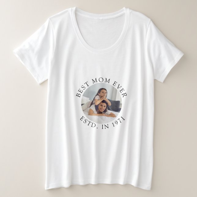 Beste Mama je Geschenk Idee Große Größe T-Shirt (Design vorne)