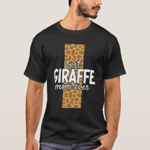 Beste Mama je Giraff Zoo Tier Niedliche Giraffe Ma T-Shirt