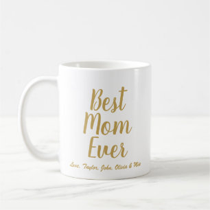 Beste Mama je goldenes benutzerdefiniertes Skript  Kaffeetasse