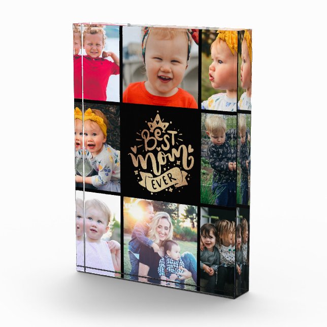 Beste Mama je Goldletterin Custom Collage Foto B (Rechts)