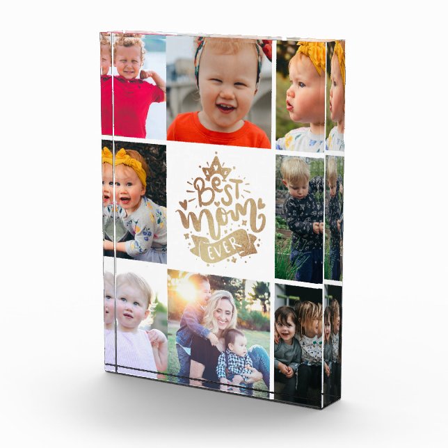 Beste Mama je Goldletterin Custom Collage Foto B (Rechts)