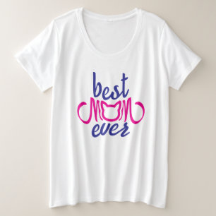 Beste Mama je Große Größe T-Shirt