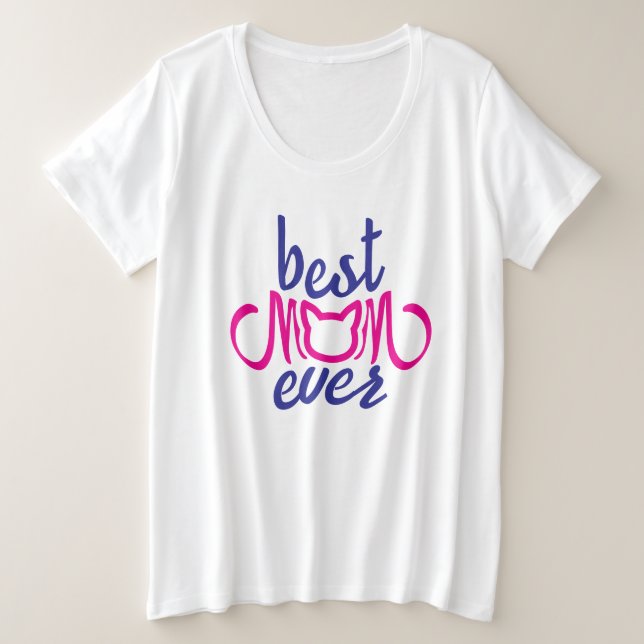 Beste Mama je Große Größe T-Shirt (Design vorne)