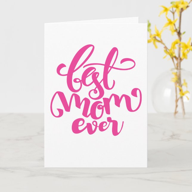 Beste Mama je | HAPPY MUTTER'S DAY Card Karte (Gelbe Blume)