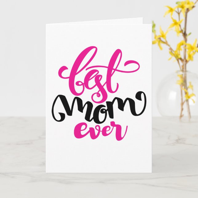 Beste Mama je | HAPPY MUTTER'S DAY Card Karte (Gelbe Blume)