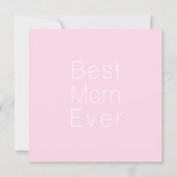 Beste Mama je hellrosa minimalistisch elegant