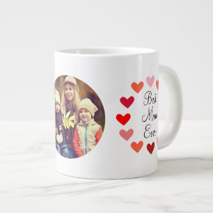 Beste Mama je Herz Foto Muttertag Jumbo-Tasse