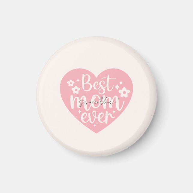 Beste Mama je Herz Magnet (Vorne)