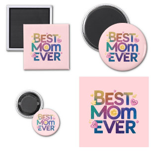 Beste Mama je Herz und Blume Magnet