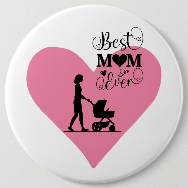 "Beste Mama je - Herzliche Momente" Button (Vorderseite)