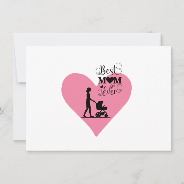 "Beste Mama je - Herzliche Momente" Einladung (Vorderseite)