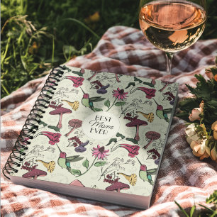 Beste Mama je Hummingbird Colibri Exotische Blume Notizbuch