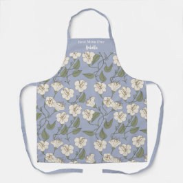 Beste Mama je Individuelle Name Vintag Botanisch Schürze