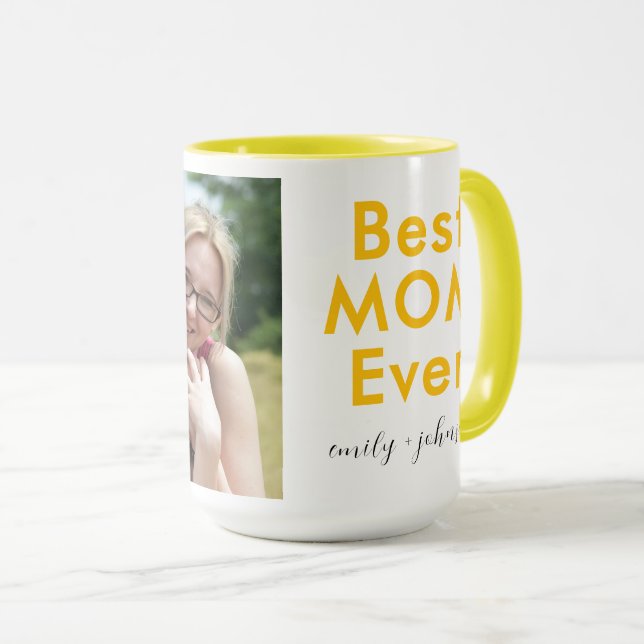 Beste MAMA je Kaffee Tasse - Mama Geschenk von Kin (VorderseiteRechts)