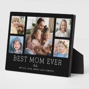 Beste Mama je Kind 5-Foto Collage kundenspezifisch Fotoplatte