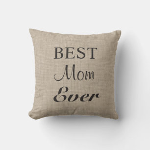 Beste Mama je Kissen auf Beatmung
