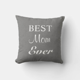 Beste Mama je Kissen auf grauem Einbruch