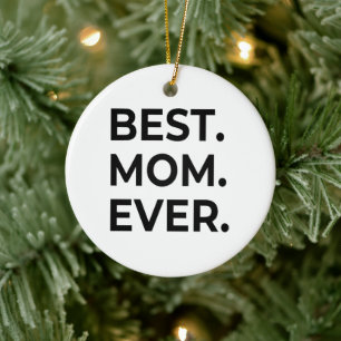 Beste Mama je, Liebe Mama, Muttertagsgeschenk Keramik Ornament