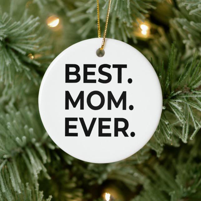 Beste Mama je, Liebe Mama, Muttertagsgeschenk Keramik Ornament (Baum)