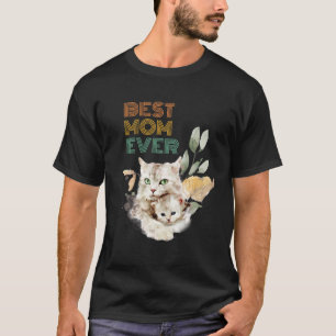 Beste Mama je Mama Cat Süße Tier Muttertag Gi T-Shirt