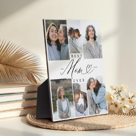 Beste Mama je Mama Drehbuch Herzklopfen FotoCollag Fotoplatte
