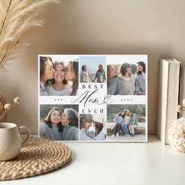 Beste Mama je Mama Drehbuch Herzklopfen FotoCollag Fotoplatte