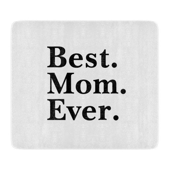 Beste Mama je Minimale Typografie Schneidebrett (Vorderseite)
