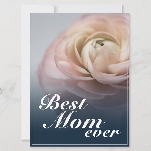 Beste Mama je mit Big Rose (Vorderseite)