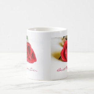 Beste Mama je mit Single Rote Rose Kaffeetasse