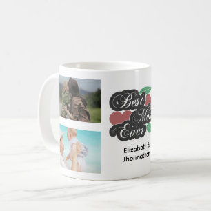 Beste Mama je Moderne Fotocollage Muttertag Kaffeetasse