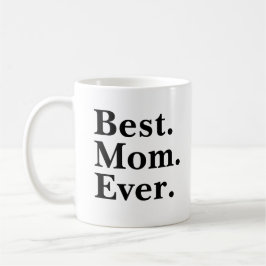 Beste Mama je Moderne Schwarze Typografie Kaffeetasse