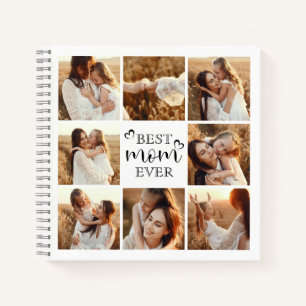 Beste Mama je Moderne Typografie Foto Collage Gesc Notizbuch