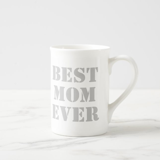 Beste Mama je Moderne Typografie Muttertagsgeschen Prozellantasse (Rechts)