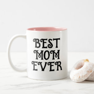 Beste Mama je Moderne Typografie Muttertagsgeschen Zweifarbige Tasse