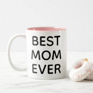 Beste Mama je Moderne Typografie Muttertagsgeschen Zweifarbige Tasse
