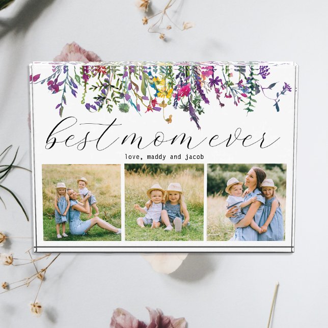 Beste Mama je Modernes Drei-Foto-Block Fotoblock (Von Creator hochgeladen)