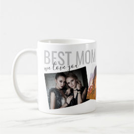 Beste Mama je Modernes, Personalisiertes Foto Kaffeetasse