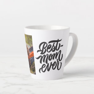 Beste Mama je Modernes Skript Personalisiertes Fot Milchtasse