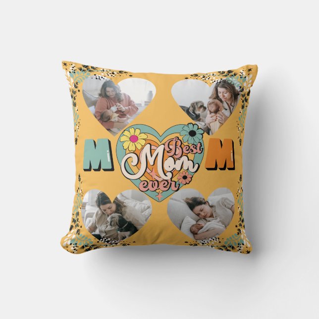 Beste Mama je Multiheroform Foto Fleece Blank Kissen (Vorderseite)