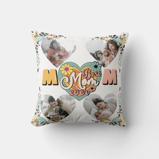 Beste Mama je Multiheroform Foto Fleece Blank Kissen (Vorderseite)