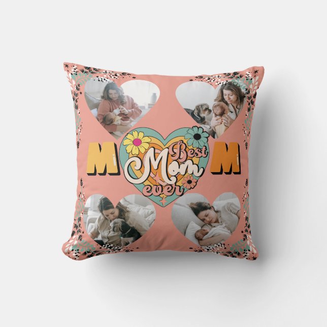 Beste Mama je Multiheroform Foto Fleece Blank Kissen (Vorderseite)