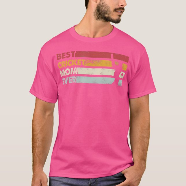 Beste Mama je Mutter Cricket T-Shirt (Vorderseite)
