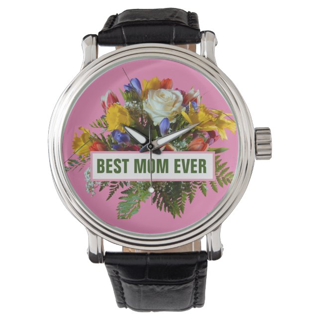 BESTE MAMA JE MUTTER DAY GIFT ARMBANDUHR (Vorderseite)