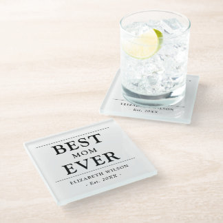 Beste Mama je Mütter Geschenk Glasuntersetzer
