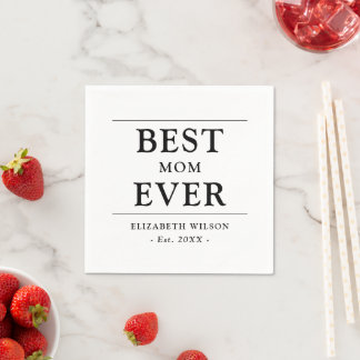Beste Mama je Mütter Geschenk Papier Napkin Serviette