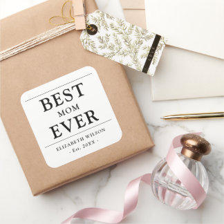 Beste Mama je Mütter Geschenk Quadratischer Aufkleber